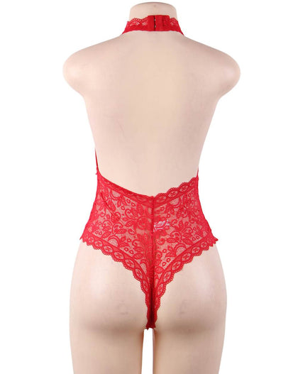 Red Exquisite Lace Teddy